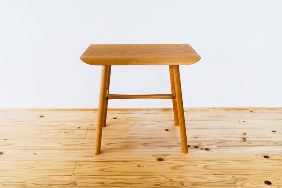 tip stool table [ブラックチェリー材]