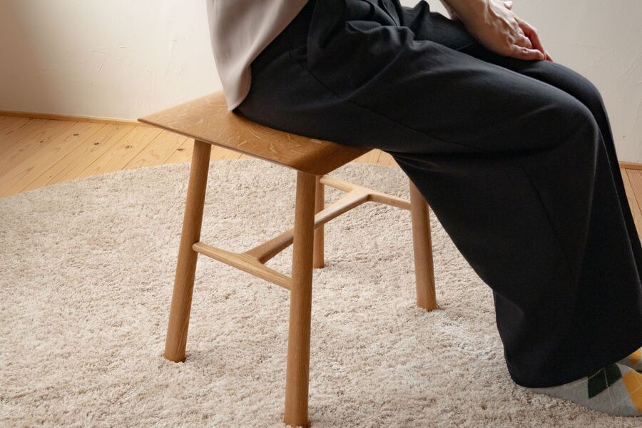 tip stool table [ナラ材]