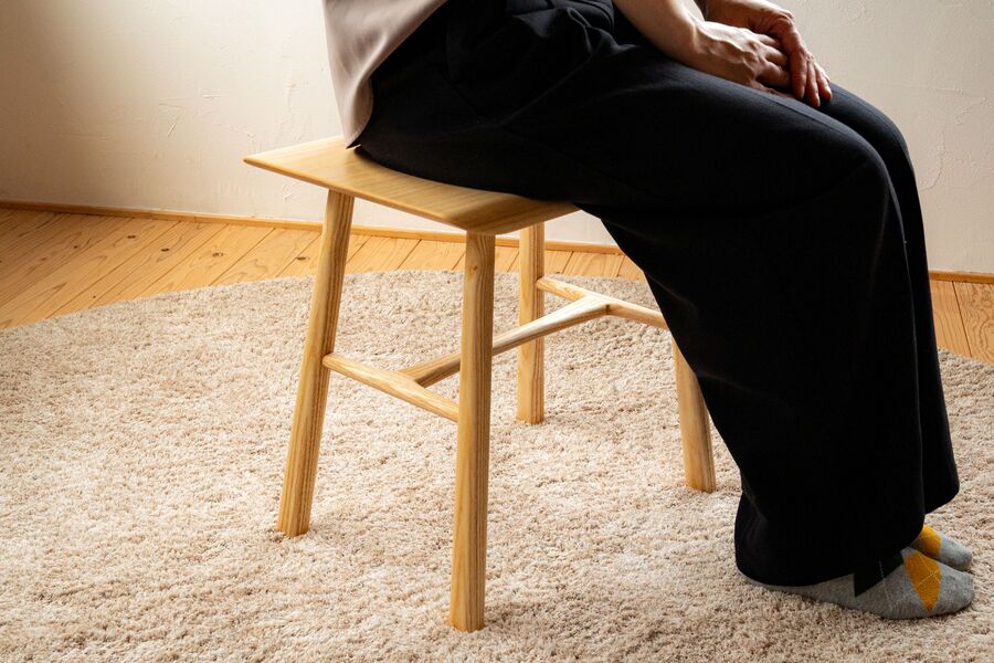 tip stool table [ホワイトアッシュ材]